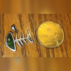 Silver Fishbone Pendant